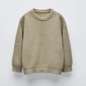 Zara Cozy Knit Sweater Olive Green